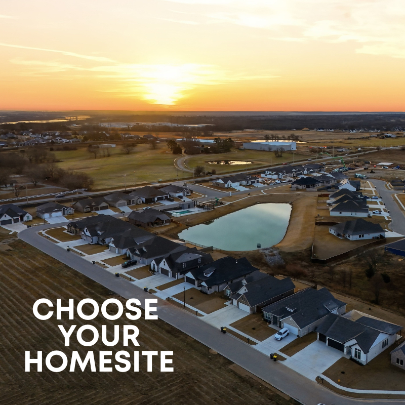 Build from the ground up - choose your homesite Build from the ground up - choose your homesite